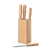 Set de 5 couteaux dans socle