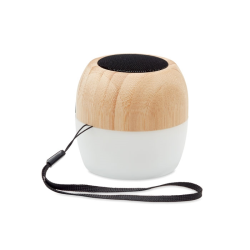 Haut-parleur sans fil en bambou