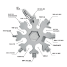 Outil multi fonctions acier ino