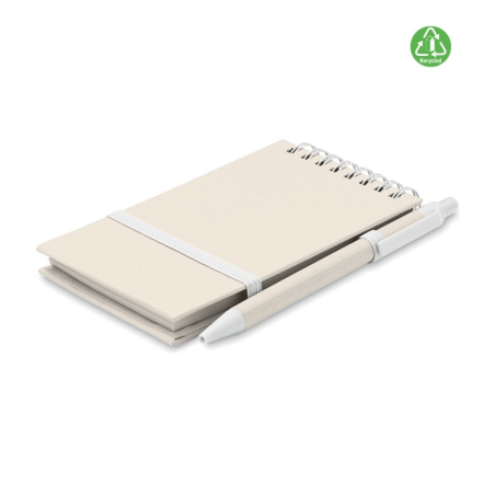 Carnet en carton de lait recycl