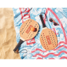 Set beach tennis en bois de ros