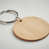 Porte-clés rond en bambou