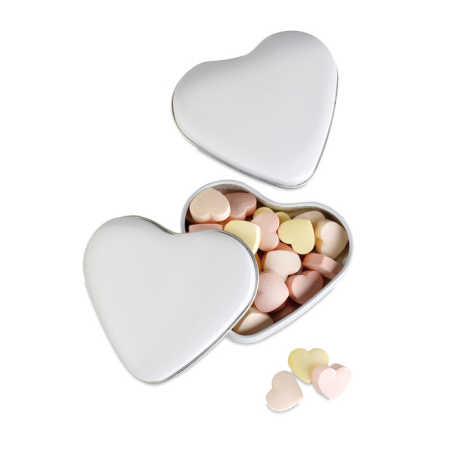 Boîte coeur avec bonbons