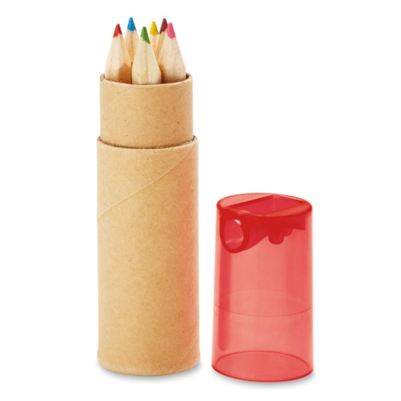Tube de 6 crayons de couleur