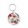 Porte-clés en métal insert papier