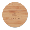 Chargeur sans fil en bambou
