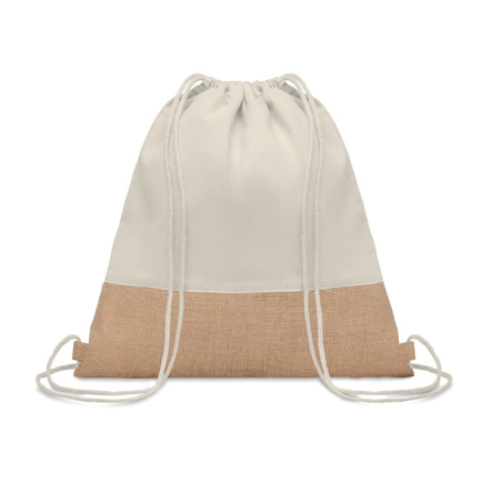 Sac à cordon avec détails jute
