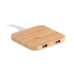 Chargeur  sans fil en bambou