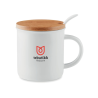 Mug porcelaine avec cuillère