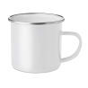 Tasse en métal émaillé