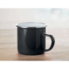 Tasse en métal émaillé