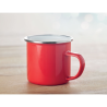 Tasse en métal émaillé