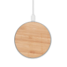 Chargeur sans fil en bambou