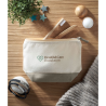 Trousse en coton bicolore