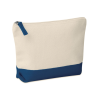 Trousse en coton bicolore
