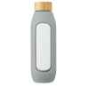 Bouteille Tidan de 600 ml en verre borosilicate avec grip en silicone