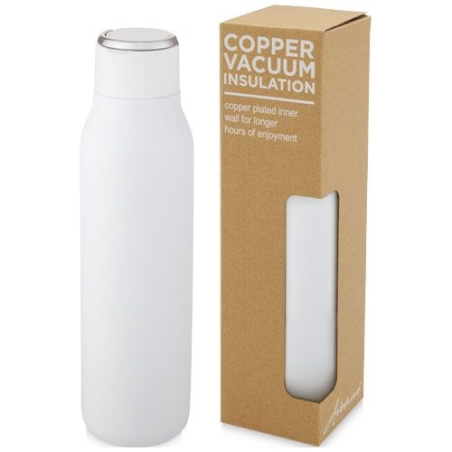 Bouteille isotherme Marka 600 ml avec couche de cuivre et avec boucle métallique