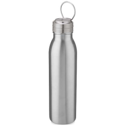 Bouteille de sport Harper 700 ml en acier inoxydable avec boucle métallique