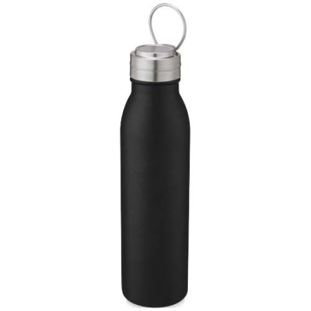 Bouteille de sport Harper 700 ml en acier inoxydable avec boucle métallique