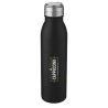 Bouteille de sport Harper 700 ml en acier inoxydable avec boucle métallique