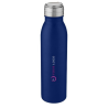 Bouteille de sport Harper 700 ml en acier inoxydable avec boucle métallique