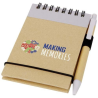 Bloc-notes recyclé format A7 avec stylo Zuse