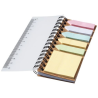 Bloc-notes à spirales avec mémos autocollants colorés Spinner