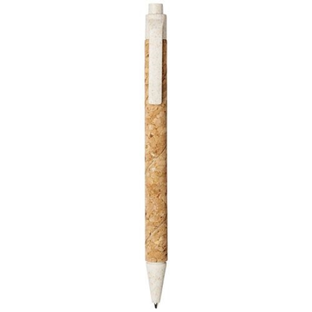 Stylo bille Midar en liège et paille de blé (encre noire)