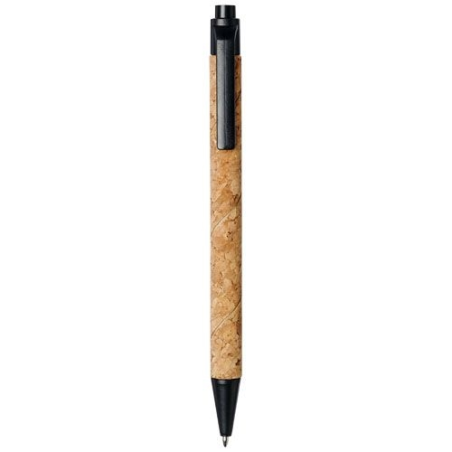 Stylo bille Midar en liège et paille de blé (encre noire)