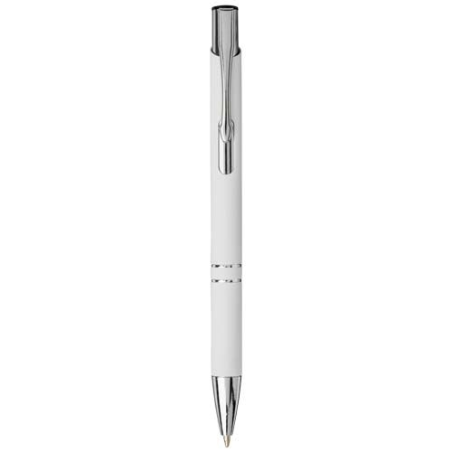 Stylo bille rétractable doux au toucher Moneta (encre e)