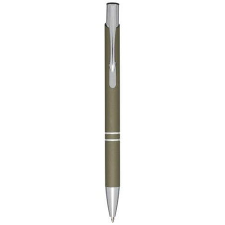 Stylo bille rétractable doux au toucher Moneta (encre e)