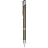 Stylo bille rétractable doux au toucher Moneta (encre e)