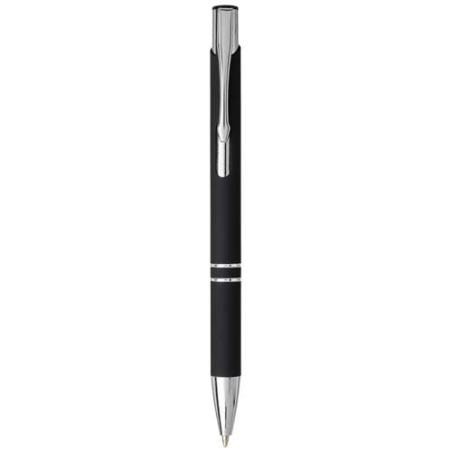 Stylo bille rétractable doux au toucher Moneta (encre e)