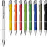 Stylo bille rétractable doux au toucher Moneta (encre e)