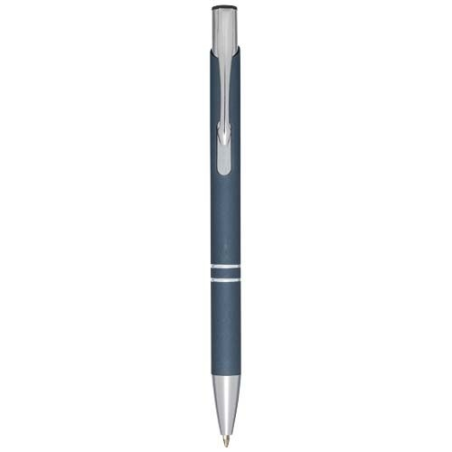 Stylo bille rétractable doux au toucher Moneta (encre e)