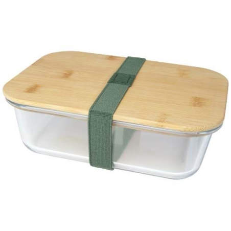 Boîte repas Roby en verre avec couvercle en bambou 1000 ml