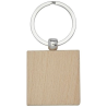 Porte-clés carré Gioia en bois de hêtre