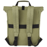 Sac à dos pour ordinateur portable Joey de 15 L en toile recyclée GRS 15 pouces avec dessus enroulable