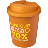 Gobelet recyclé Americano® Espresso Eco de 250 ml avec couvercle anti-déversement
