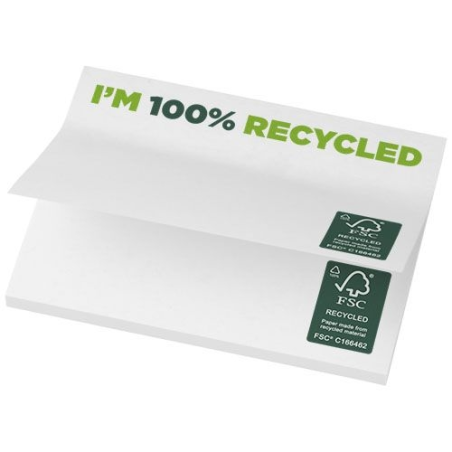 Mémos autocollants recyclés 100 x 75 mm Sticky-Mate®