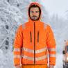 Veste de travail matelassée réversible Hiver haute visibilité Homme CXS