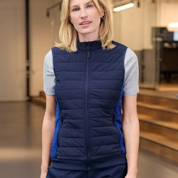 Bodywarmer de travail matelassé hybride Femme Daiber